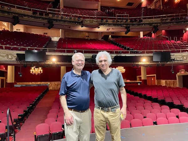 JJB with Larry Simon at the Apollo Theatre, Harlem, 2023